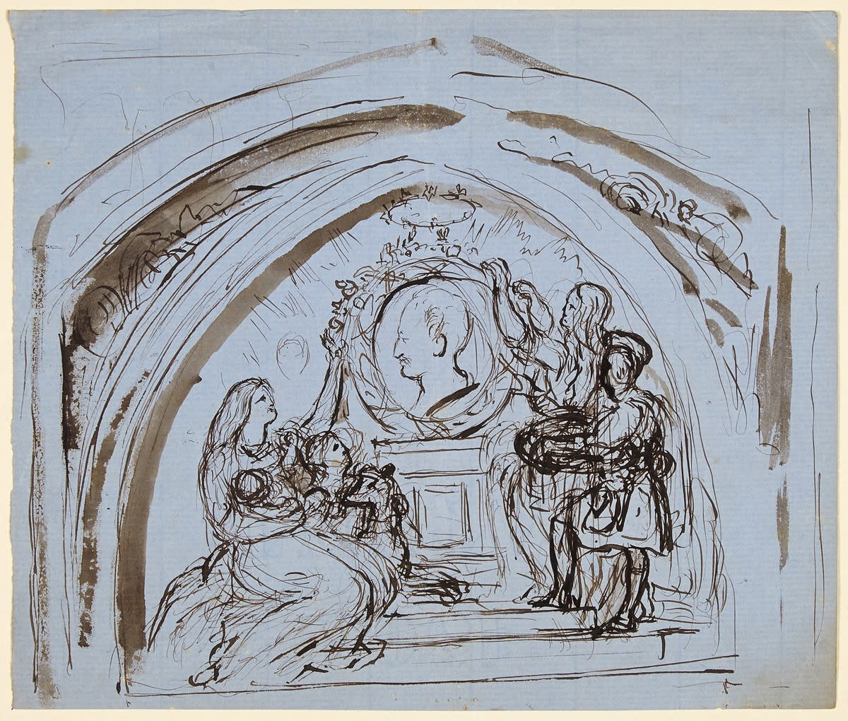 Sketch of a memorial to Prince Albert by Joseph Noel Paton