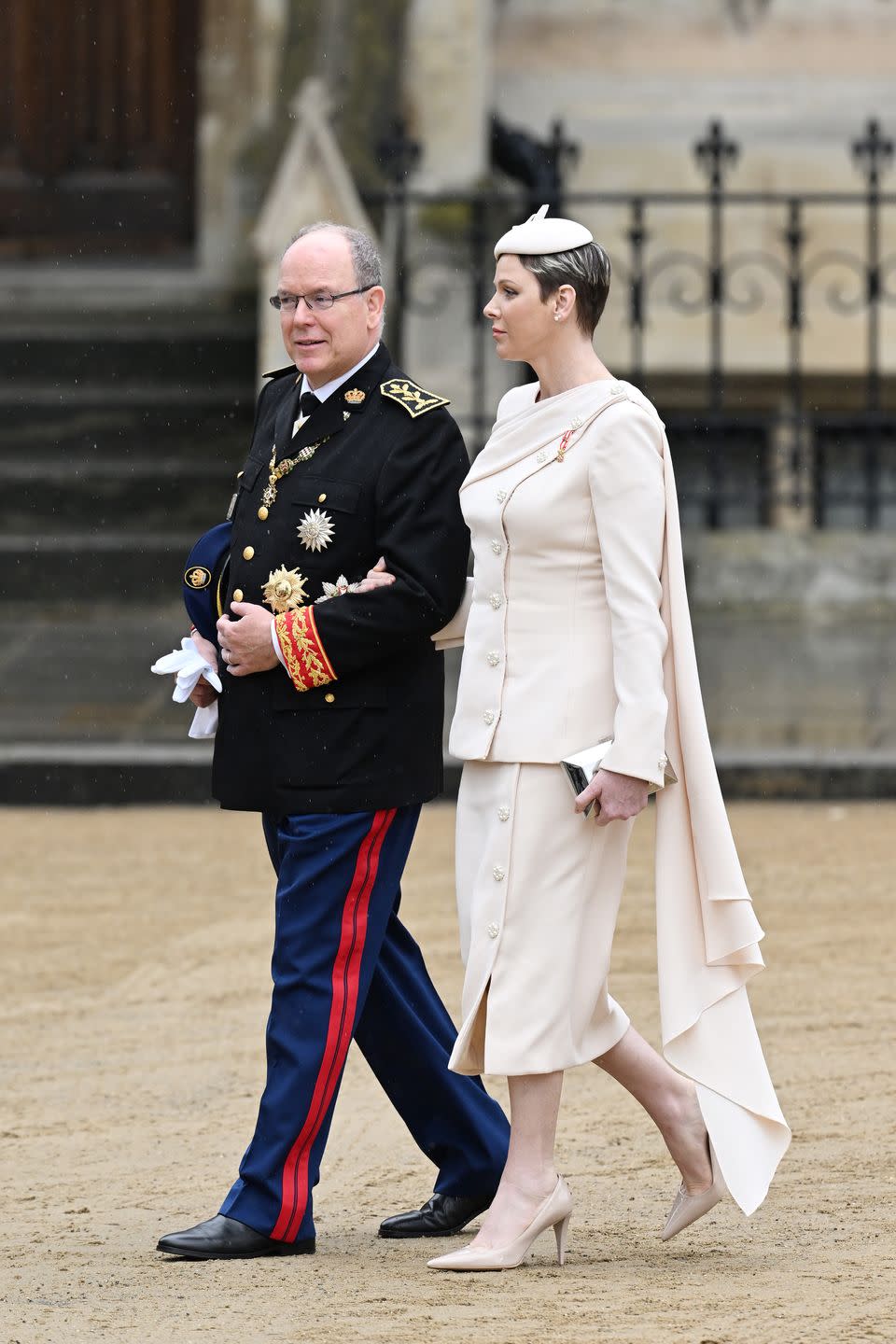 london, england may 06 albert ii, prince of monaco and charlene, princess of monaco attend the coronation of king charles iii and queen camilla on may 06, 2023 in london, england the coronation of charles iii and his wife, camilla, as king and queen of the united kingdom of great britain and northern ireland, and the other commonwealth realms takes place at westminster abbey today charles acceded to the throne on 8 september 2022, upon the death of his mother, elizabeth ii photo by jeff spicergetty images