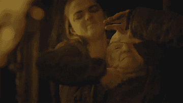 Arya slitting Walder Frey's throat