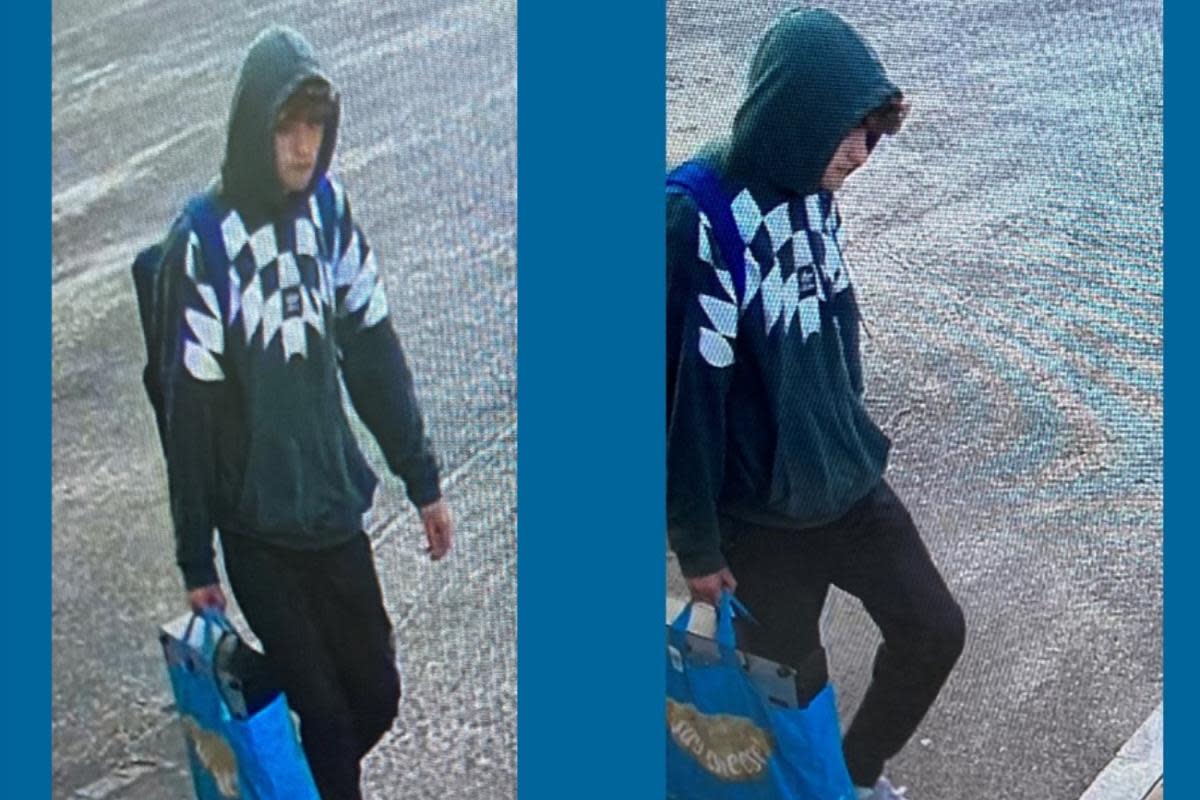 Police would like to speak to this person following a burglary in Dorchester <i>(Image: Dorset Police)</i>