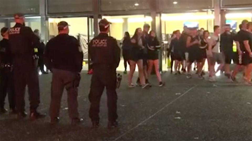 Police conducted an operation at the Sydney dance festival on Saturday night.Source: 7News