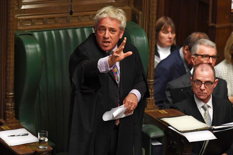 Former speaker of the Commons John Bercow (UK PARLIAMENT/AFP via Getty Images)