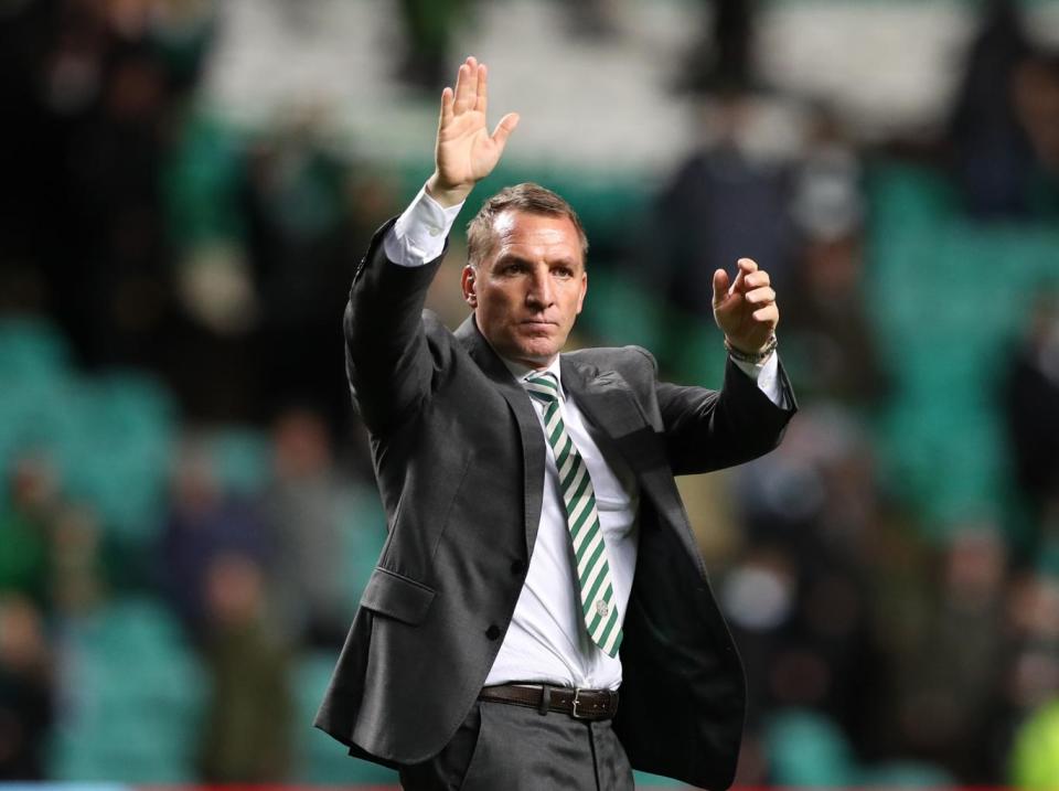 Rodgers was delighted with Celtic's emphatic win (Getty)