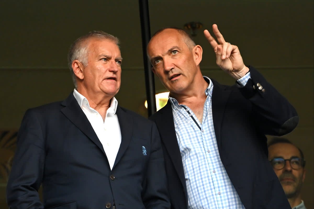 Bill Sweeney (left) and Conor O’Shea have urged Championship clubs to support their plans (Getty Images)