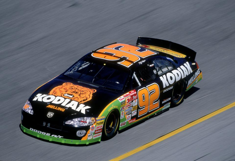 9 Feb 2001: Stacy Compton #92 drives a Dodge Untrepid for Melling Racing speeds down the track during the Daytona 500 Speedweeks at the Daytona International Speedway in Daytona Beach, Florida.Mandatory Credit: Jon Ferrey /Allsport