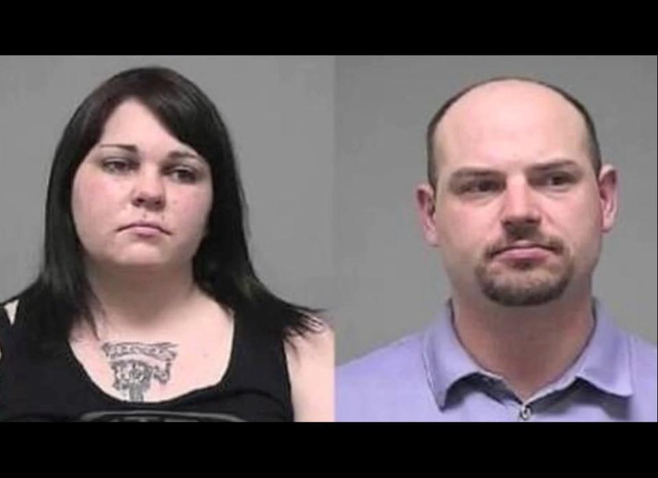 Michelle Windgassen, 27, and John Lewis, 32, were arrested on charges of endangering a minor while they were under the influence of drugs at a Louisville restaurant. Officers found Windgassen in the bathroom snorting heroin, and Lewis admitted snorting heroin a couple hours earlier.