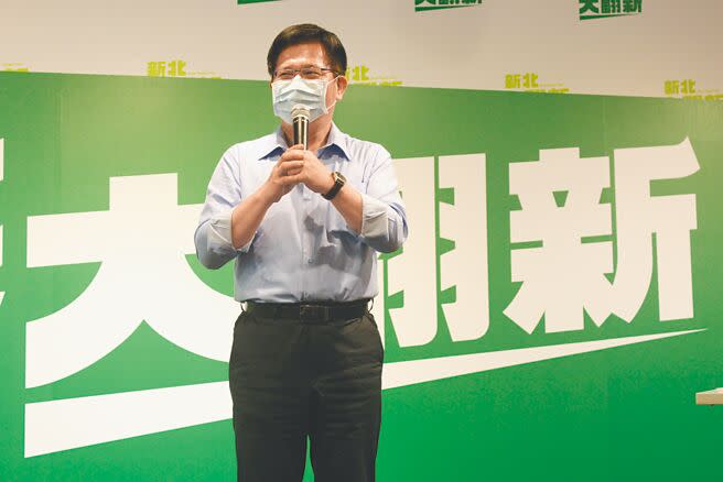 民進黨新北市長參選人林佳龍表示，中國對台灣威脅升高，年底選舉不只是一場地方選舉。（陳慰慈攝）