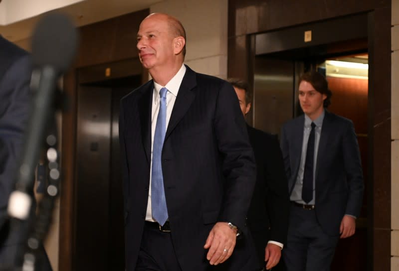 U.S. Ambassador to the European Union Sondland arrives to testify at House impechment inquiry on Capitol Hill in Washington