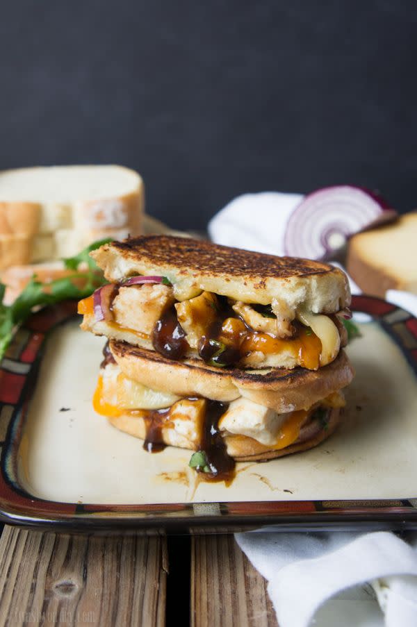 BBQ Chicken Grilled Cheese