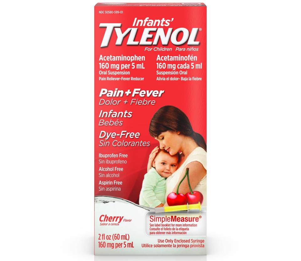Infants’ Tylenol, Dye-Free Cherry