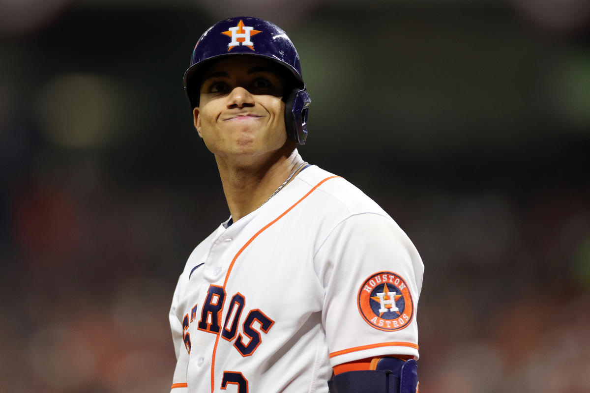 Jeremy Pena 2022 Game-Used Jersey- Worn During First Game at Minute Maid  Park.