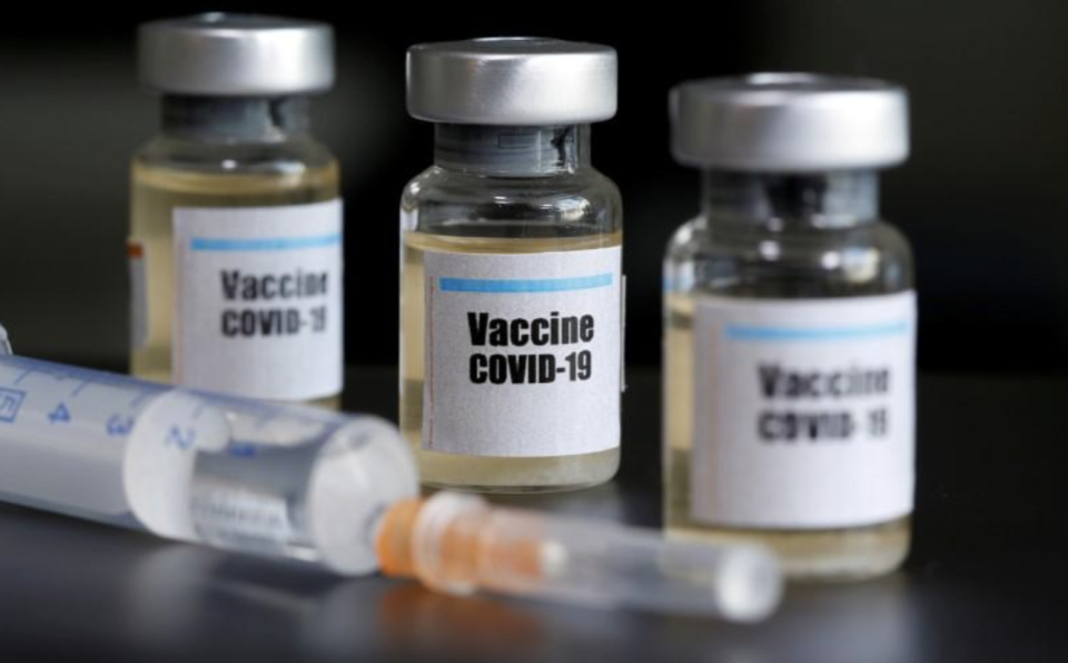 Pretend jars of COVID-19 vaccine as Swedish researchers work with an alpaca to develop a cure.