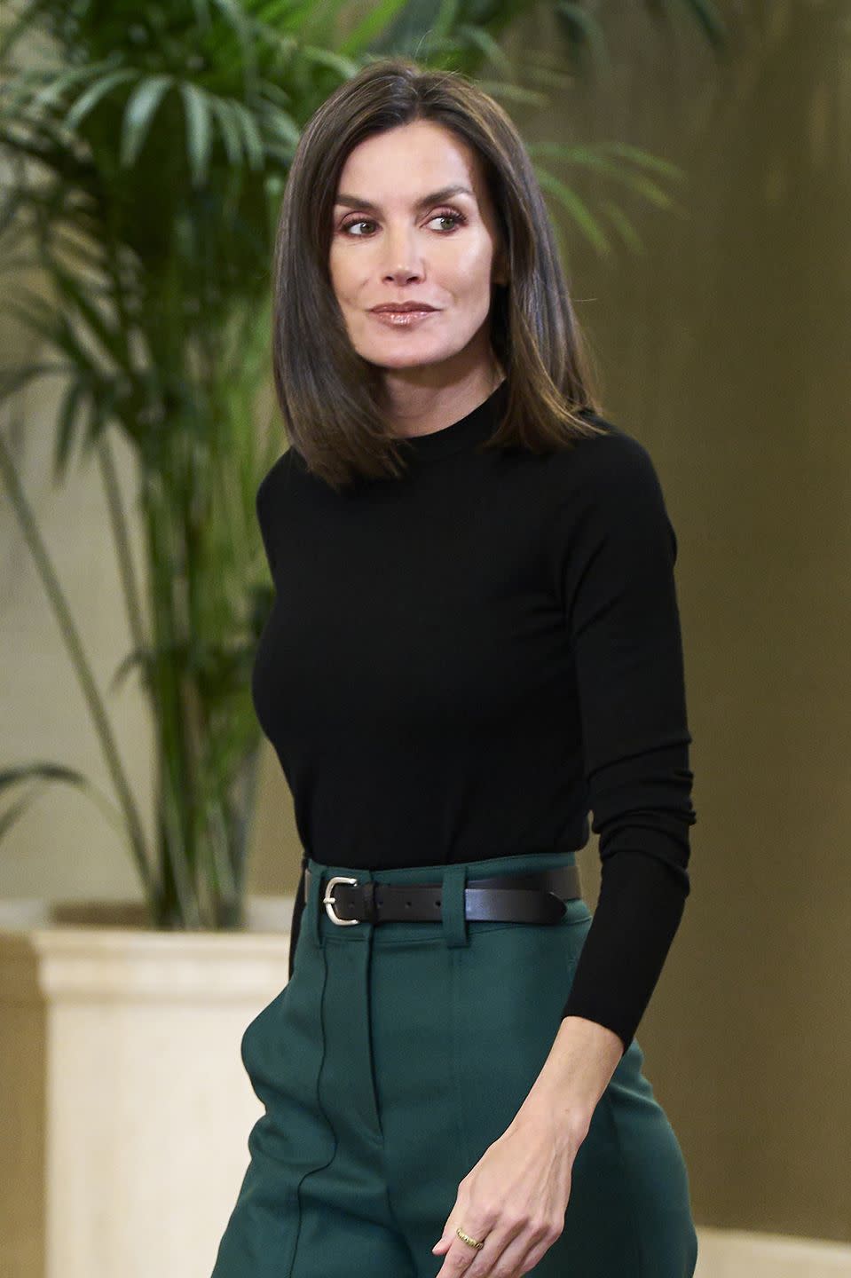 madrid, spain march 13 queen letizia of spain receives the cermis committee at the zarzuela palace on march 13, 2024 in madrid, spain photo by carlos alvarezgetty images