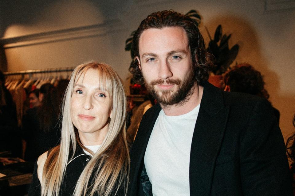 Aaron Taylor Johnson, pictured with wife Sam Taylor Johnson,  is the Bookies favourite to be the next Bond (Matches Fashion)