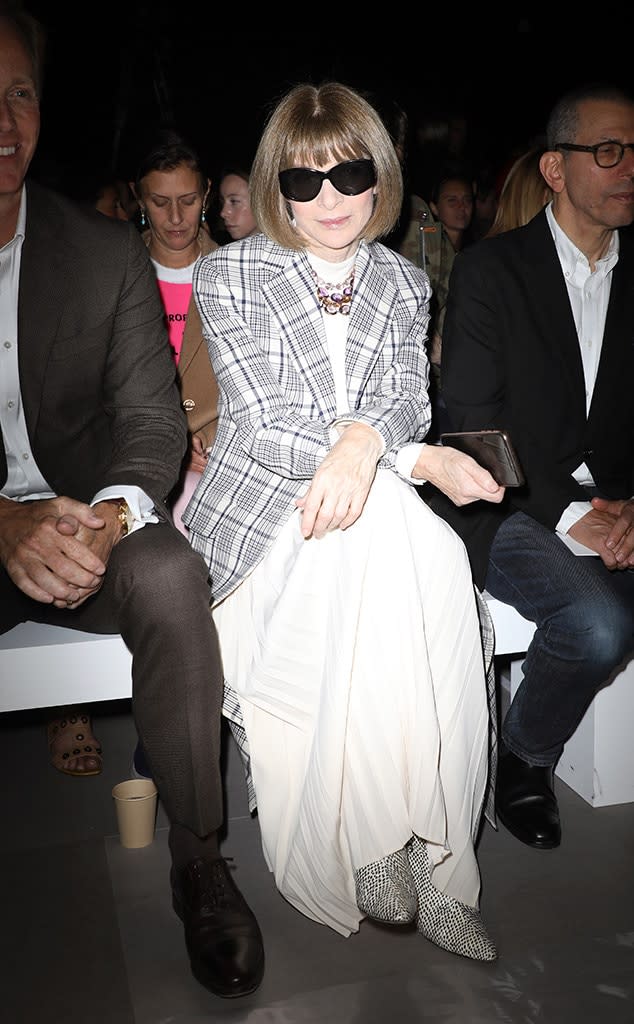 <p>2. The lore of Anna Wintour created a lot of difficulties for production. "I had enormous trouble finding anyone in the fashion world who'd talk to me, because people were afraid of Anna and <em>Vogue</em>, not wanting to be blackballed," McKenna recently told <a href="https://ew.com/movies/devil-wears-prada-cast-reunion/" rel="nofollow noopener" target="_blank" data-ylk="slk:Entertainment Weekly;elm:context_link;itc:0;sec:content-canvas" class="link "><em>Entertainment Weekly</em></a> of her research. "There was one person who spoke to me, whose name I will never divulge, who read it and said, 'The people in this movie are too nice. No one in that world is too nice. They don't have to be, and they don't have time to be.' After that, I did a pass to make everyone a bit busier and meaner."<br><br>Wintour's sizable reach made it difficult to secure locations, director <strong>David Frankel</strong> admitted to <em>EW</em>. "The Met Ball meant that the Metropolitan Museum wanted nothing to do with us," he said. Bryant Park—at the time, the long-running site of New York Fashion Week—was out as well. "Even these iconic apartment buildings we saw as possibilities for Miranda's apartment, the co-op boards wouldn't let us in," he shared. Eventually, they borrowed a five-story Upper East Side town house from a friend of producer <strong>Wendy Finerman</strong>. </p>