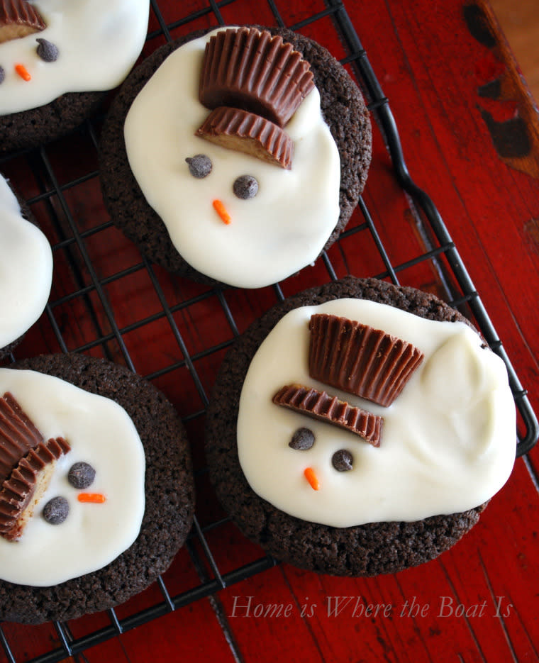 Melted Snowmen Cookies