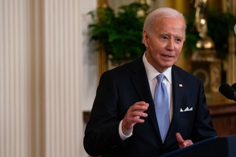 President Biden, 81, would be 86 years old by the time he leaves office if he were to win re-election this fall. Getty Images