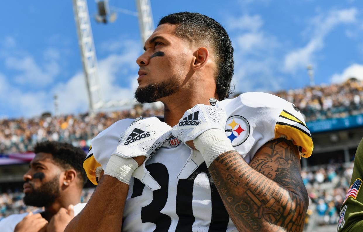 James Conner revealed just how close he was to death when talking about his bout with cancer as a college student. (Getty)