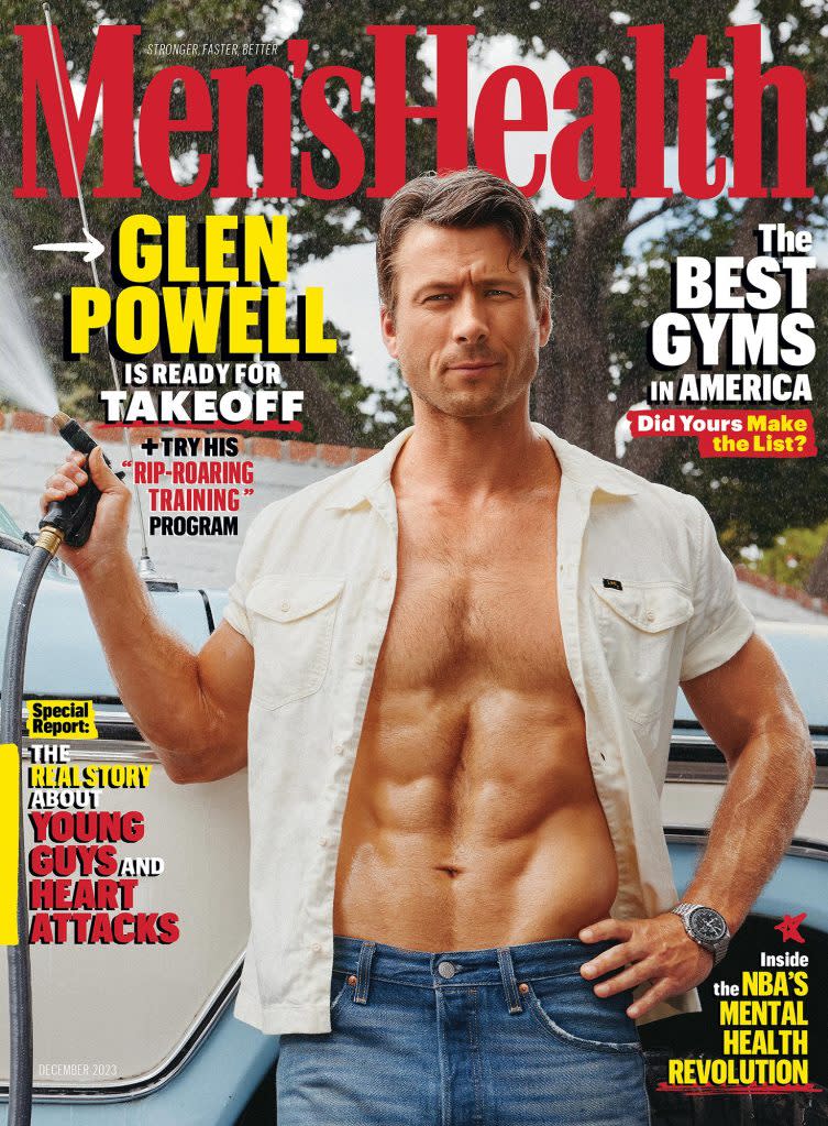 Glen Powell Strips Naked For Cover Shoot ‘when I Love I Love Hard