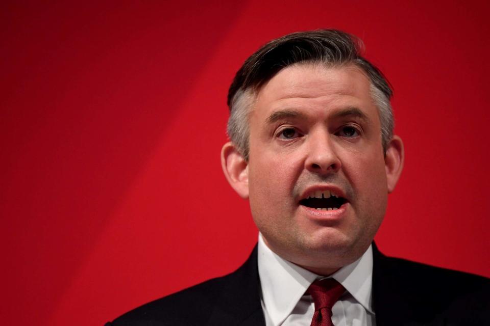 Jonathan Ashworth, the Shadow Secretary of State for Health and Social Care (REUTERS)