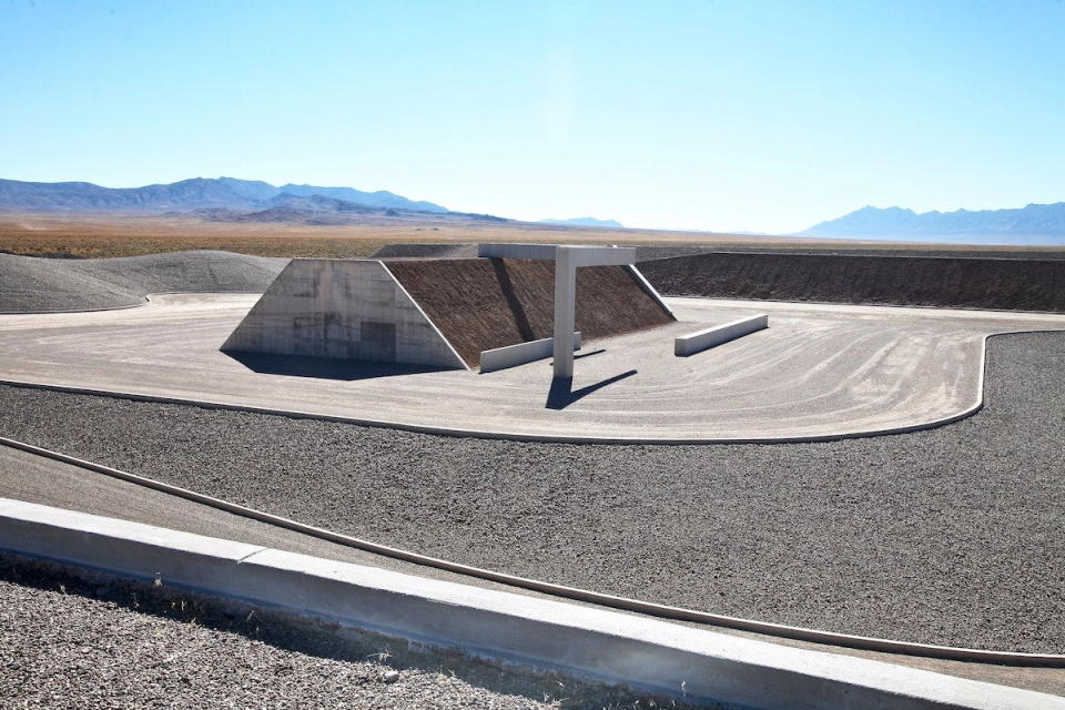 The ruin-like concrete structures of Michael Heizer's 