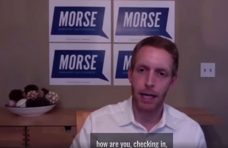 Alex Morse, Democratic candidate for Congress in the state's first congressional district, runs his campaign from home