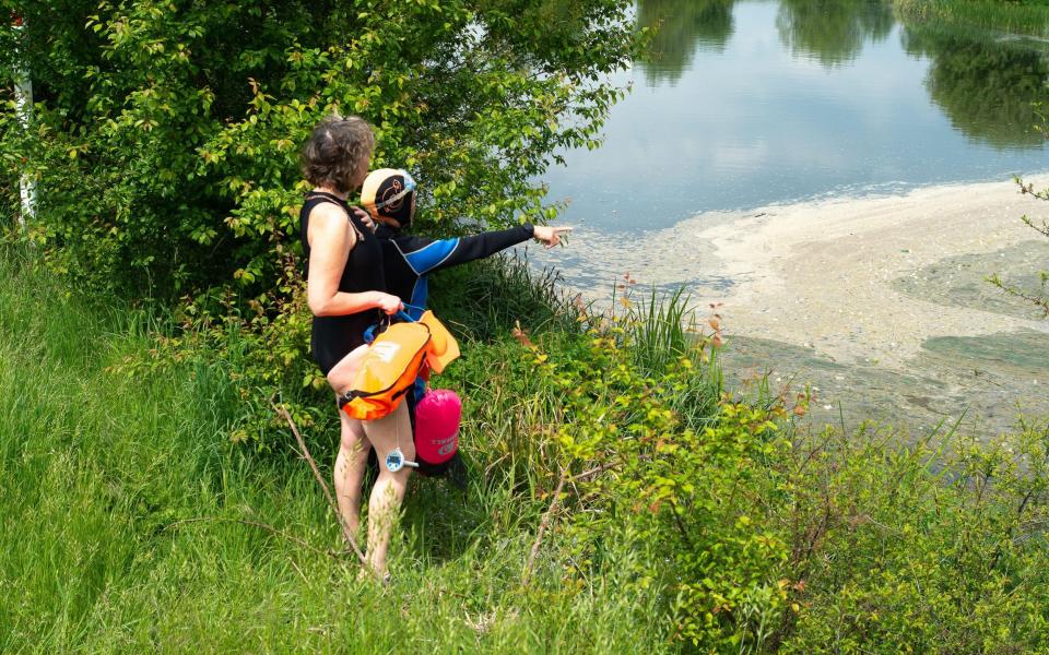 Wild swimmers were appalled to see so much sewage on the Jubilee River in Dorney Reach - Maureen McLean/Alamy Live News