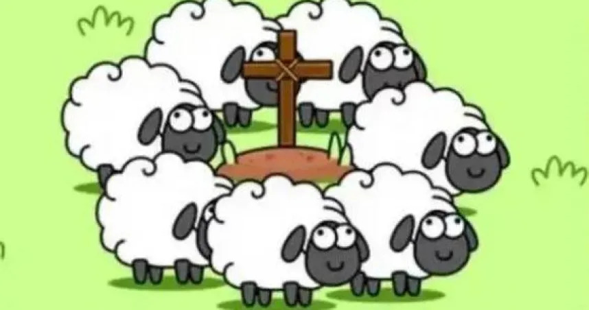 「羊了個羊」手遊在中國爆紅。（圖／翻攝自微博）