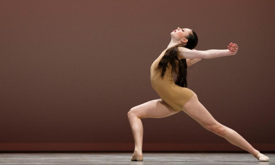 Sierra Armstrong performs her contemporary variation during the final of the 43rd Prix de Lausanne in Switzerland, 2015.