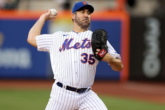 Justin Verlander of the New York Mets in action against the Los News  Photo - Getty Images