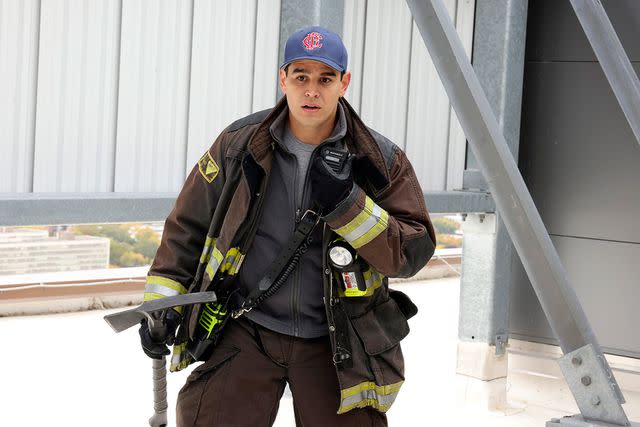 <p>Adrian S Burrows Sr/NBC via Getty Images</p> Alberto Rosende on Chicago Fire