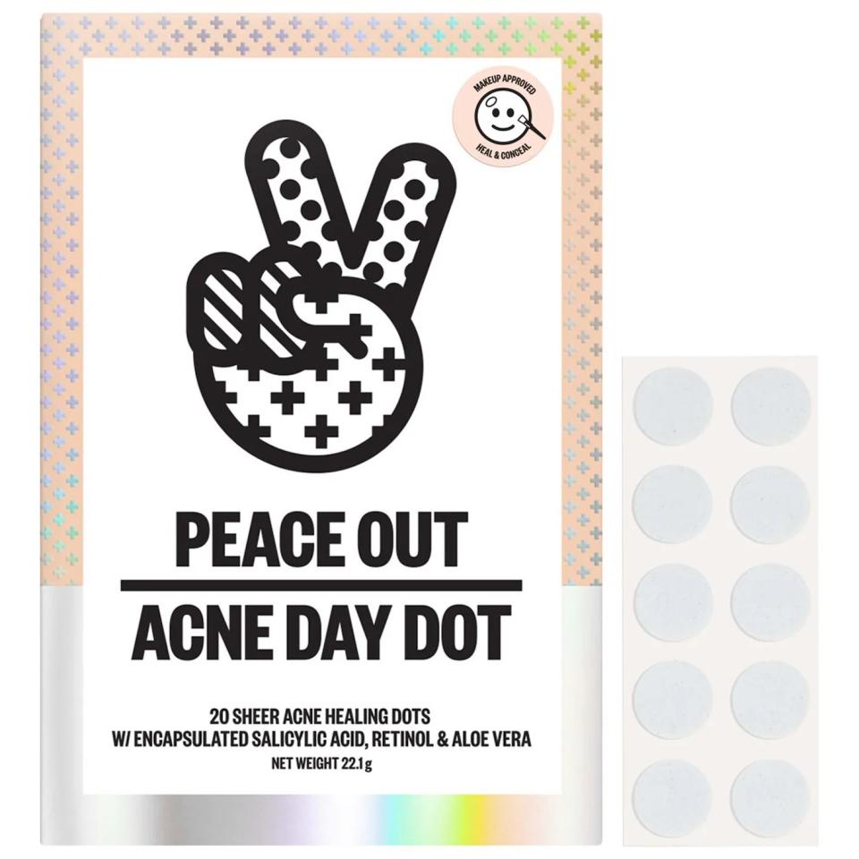 peace out acne day dots