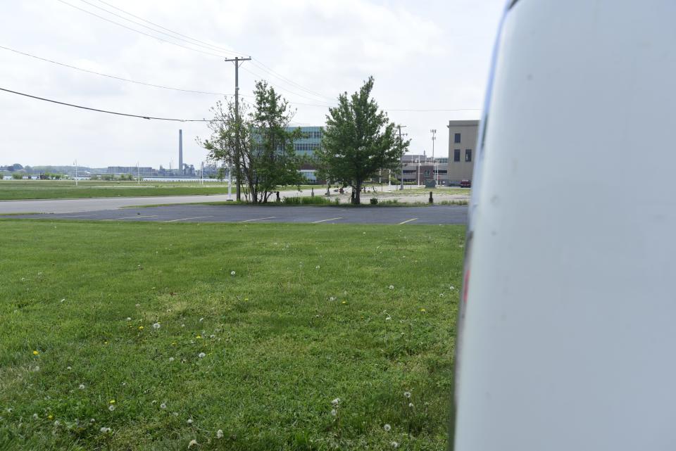 The empty lot at 1201 Fourth St., next to Grand Trunk Marketplace, in downtown Port Huron on Friday, May 20, 2022. Matt Falls, owner of the Blue Water Fleet, is planning to open a food truck fleet on the premises, providing a permanent place for trucks to park their business.
