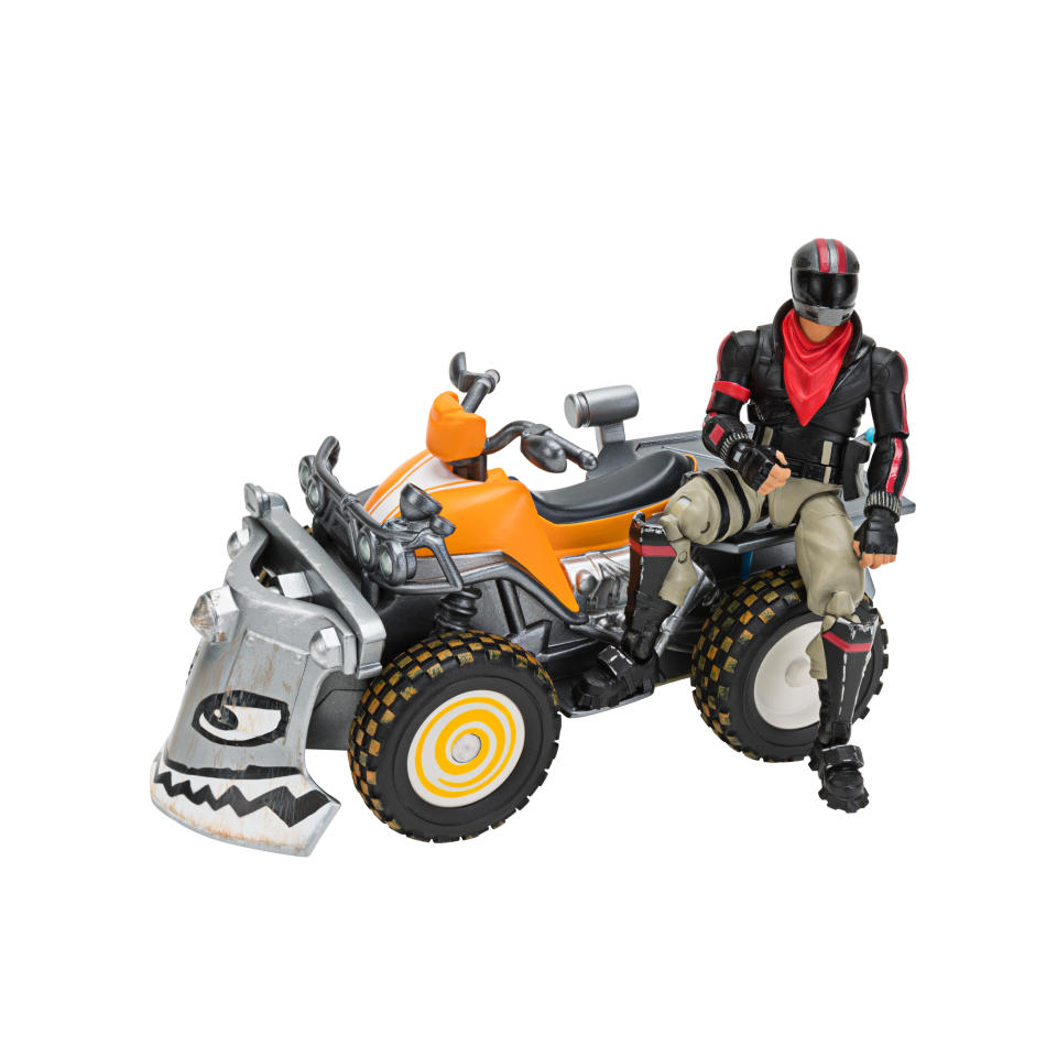 Fortnite Quadcrasher Vehicle with Burnout 4-inch Action Figure. (Photo: Walmart)