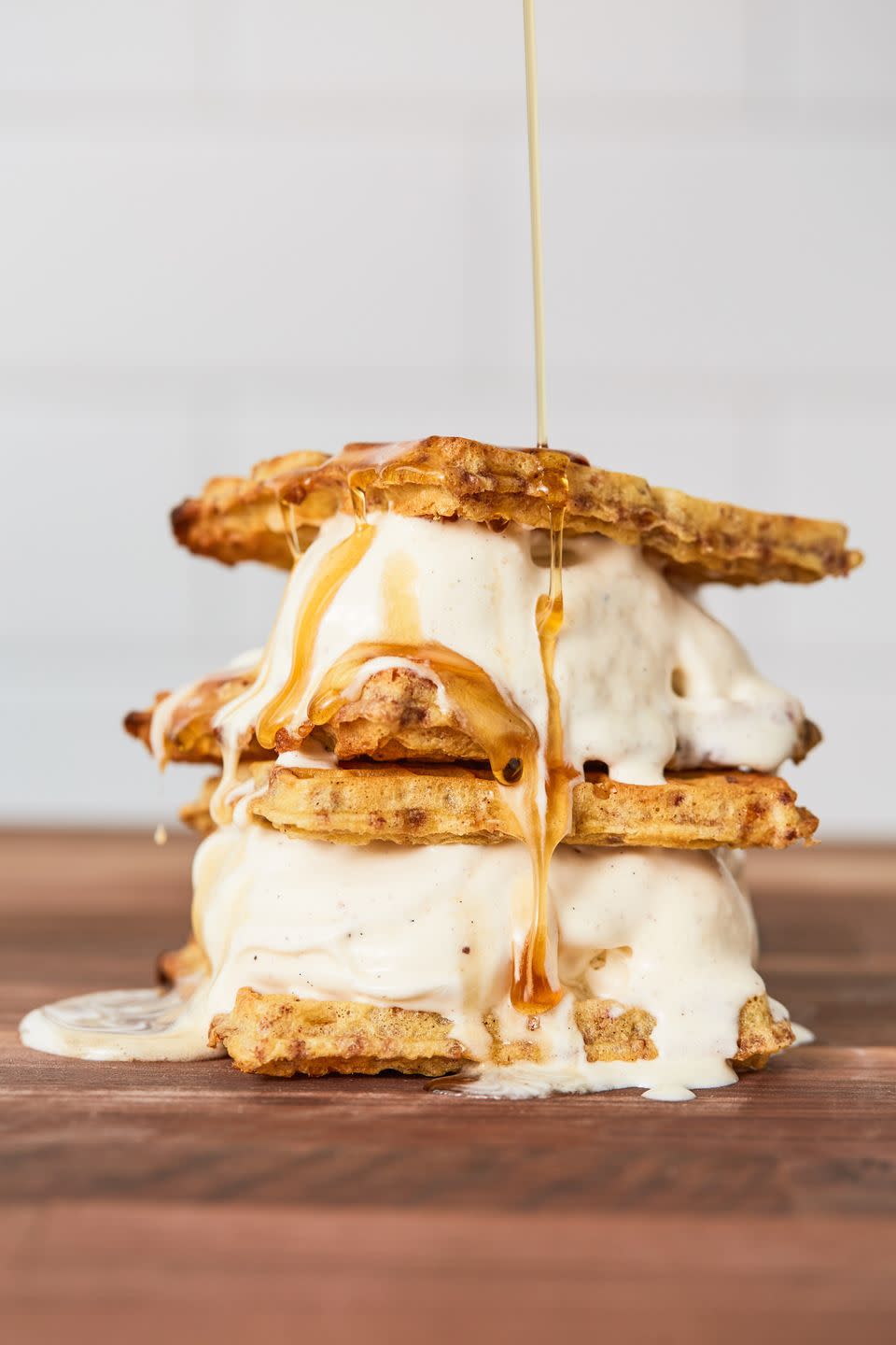 Waffle Ice Cream Sandwiches