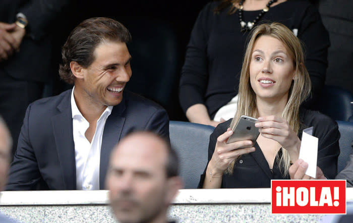 Rafa Nadal junto a su hermana