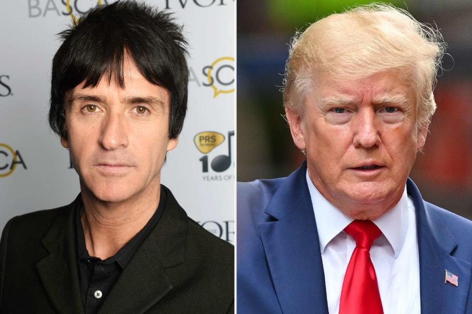 <p>Dave J Hogan/Getty; James Devaney/GC Images</p> Johnny Marr; Donald Trump