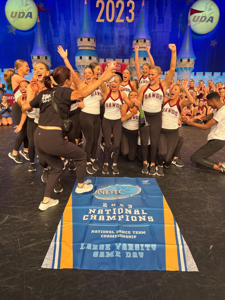 Bearden High School Dance Team took home the first-place trophy in the Large Varsity Game Day division during the Universal Dance Association (UDA) National Dance Team Championships, held in Orlando from February 3-5, 2023.