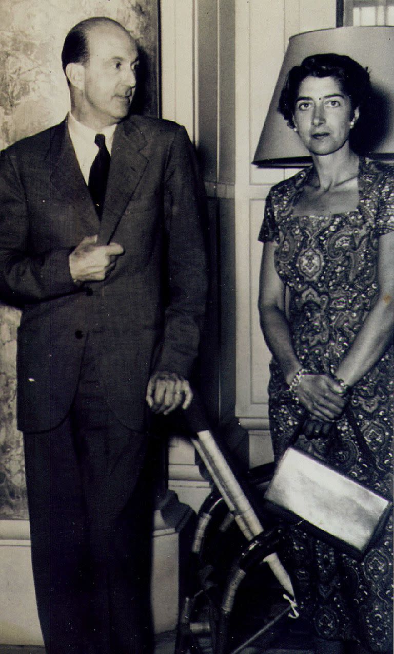 Umberto II, último rey de Italia, junto a su hermana Marie