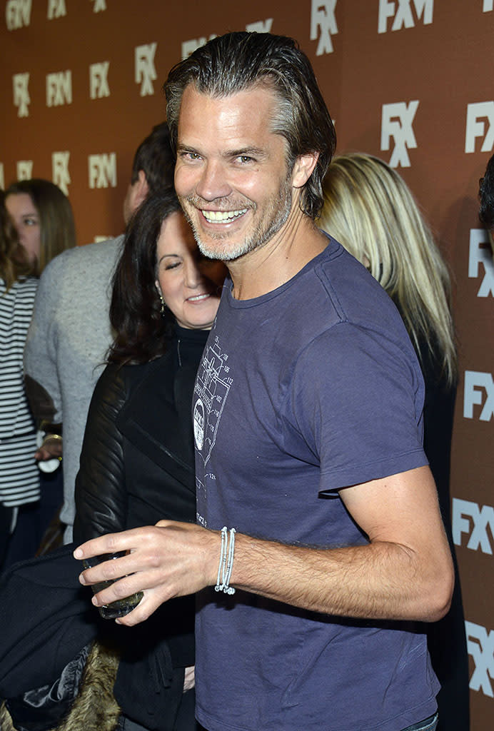 Timothy Olyphant attends the 2013 FX Upfront Bowling Event at Luxe at Lucky Strike Lanes on March 28, 2013 in New York City.