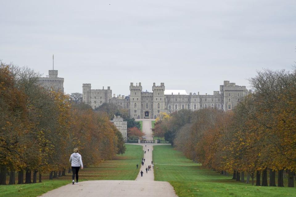 The ceremony took place on Tuesday at Windsor Castle (Steve Parsons/PA) (PA Wire)