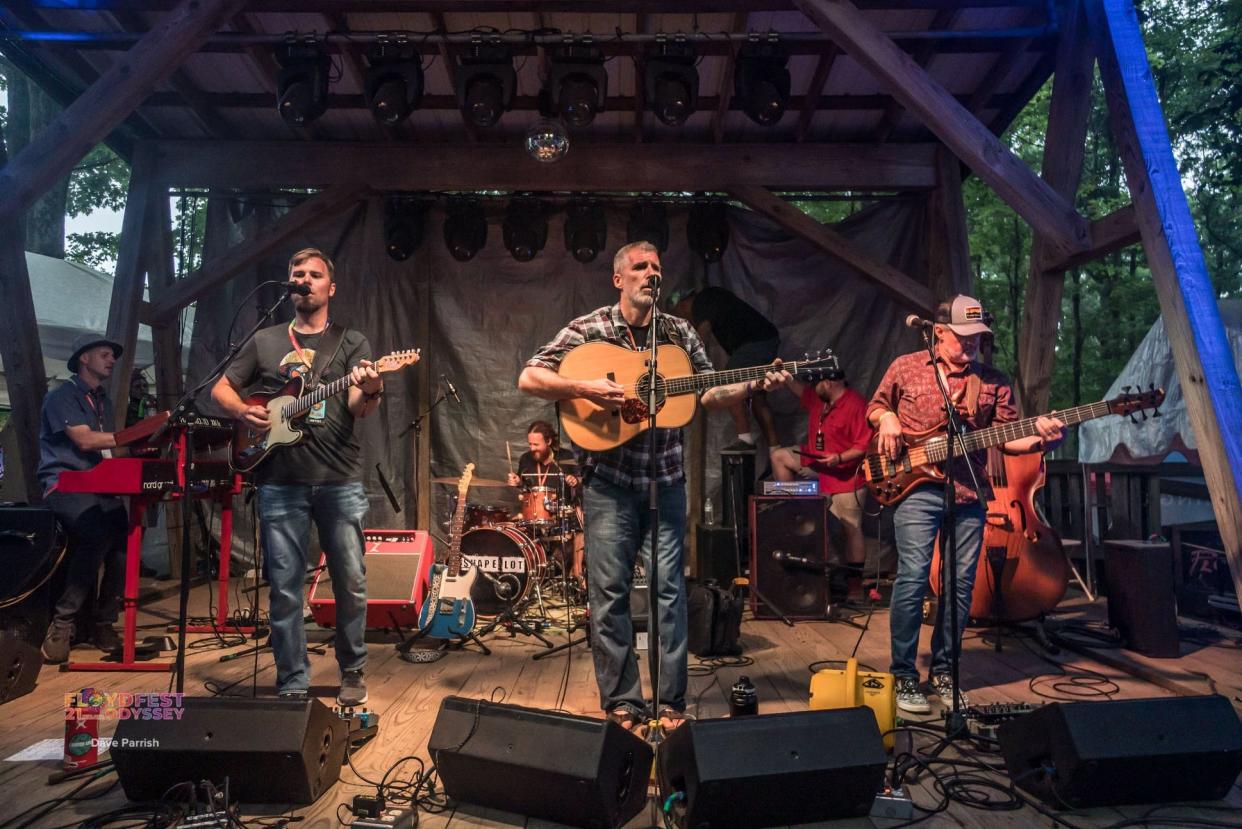 Wilmington band L Shape Lot playing FloydFest in Virginia in 2021.