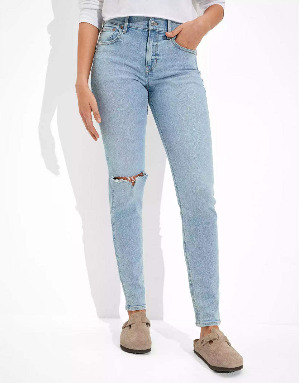 AE Stretch Ripped '90s Skinny Jean. Image via American Eagle.