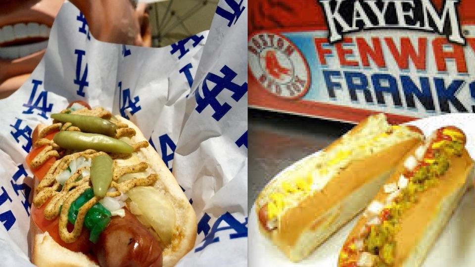 A World Series hot dog battle. Which is better: The Dodger Dog or the Fenway Frank? We asked fans of the Dodgers and Red Sox to defend their hot dogs. (AP)
