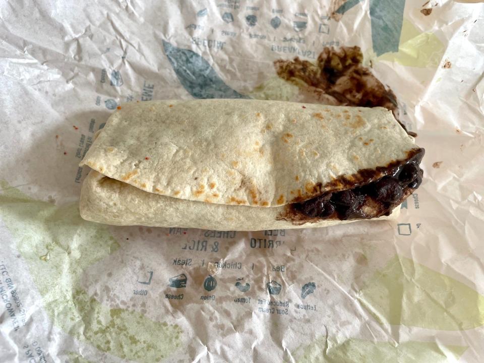 Taco Bell Fiesta Veggie Burrito