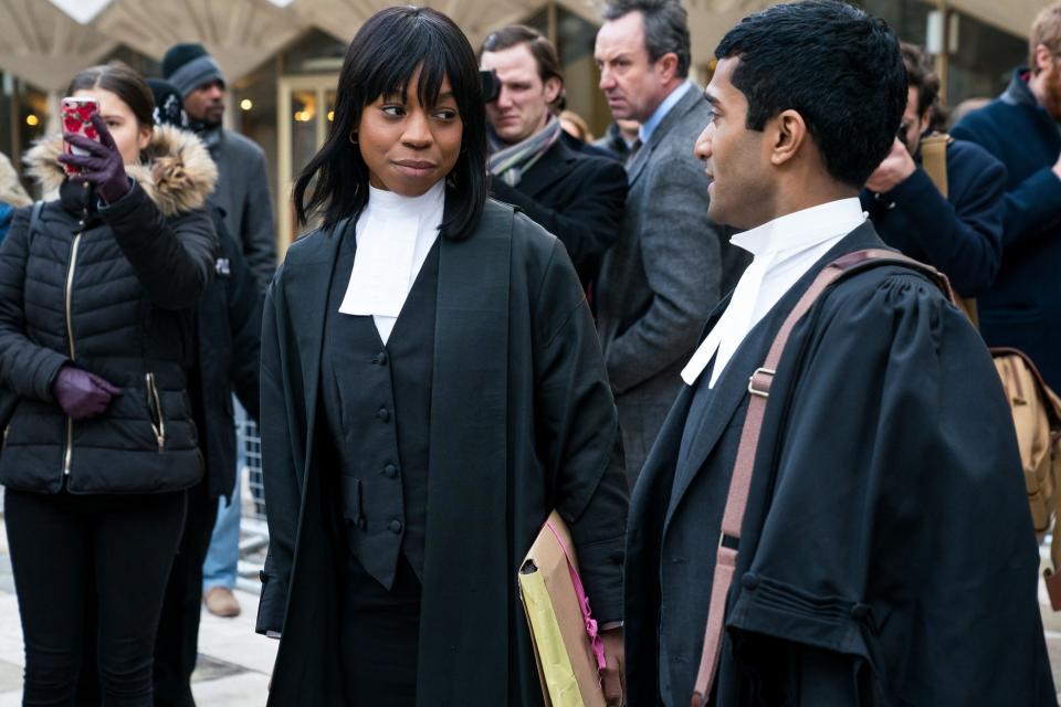 Pippa Bennett-Warne and Danny Ashok in the show (BBC/The Forge/Steffan Hill)