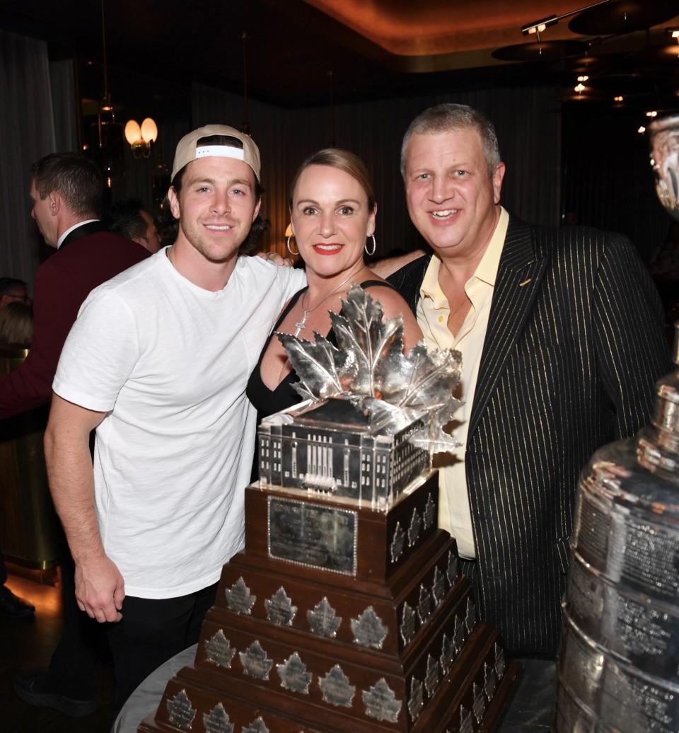 Las Vegas Golden Knights Bring All Three Championship Trophies To Party At Circa