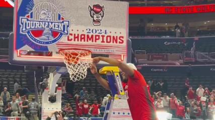 NC State basketball celebrates ACC Tournament championship, March Madness berth