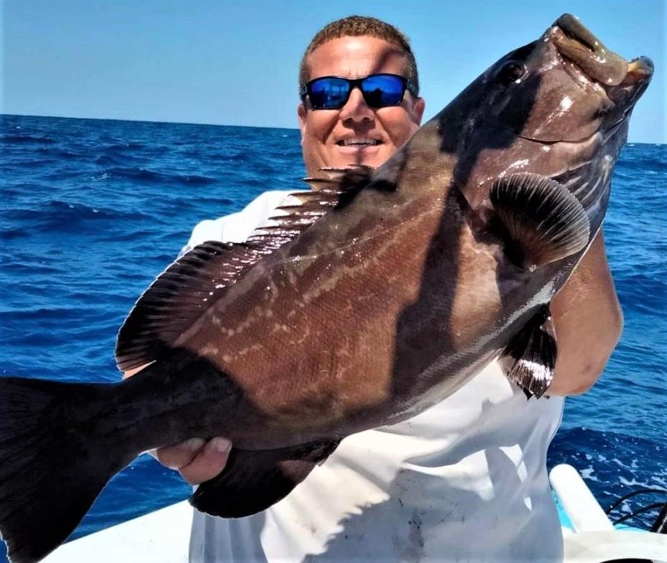 Frank Orio of Fort Pierce caught this huge grouper May 1, 2023 while fishing with Zach Hazellief.