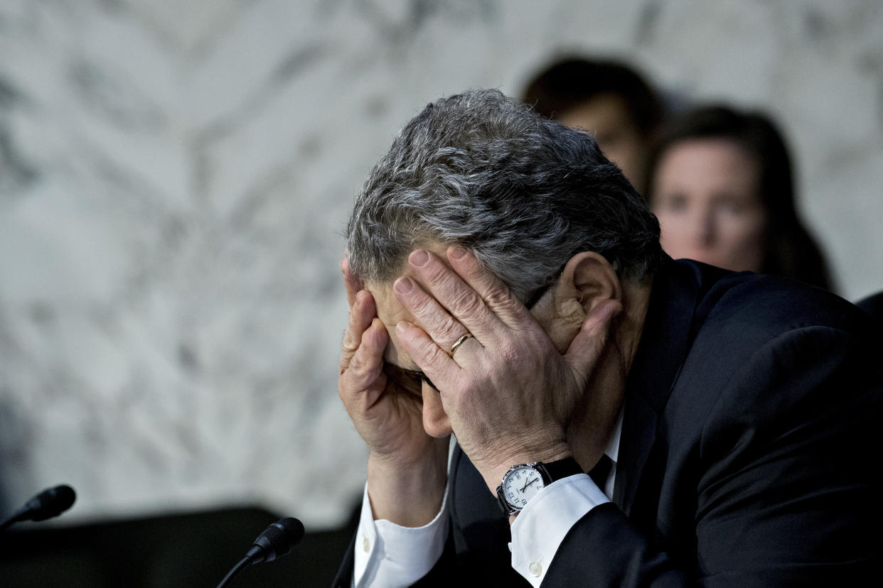 That makes it four women who have accused Sen. Al Franken of groping them. (Photo: Bloomberg via Getty Images)